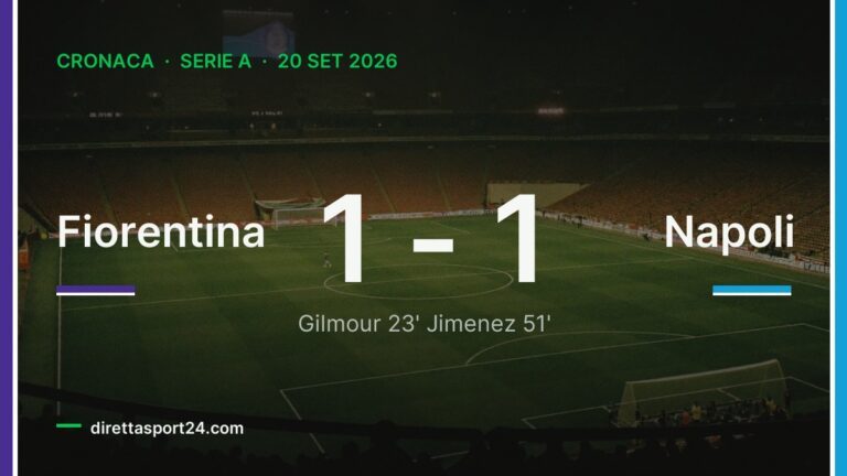 Fiorentina-Napoli 1-1, Jimenez riprende Gilmour e il possesso azzurro non basta