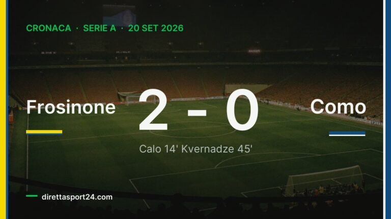 Frosinone-Como 2-0, Schmid ispira il successo ma la ripresa avverte i giallazzurri