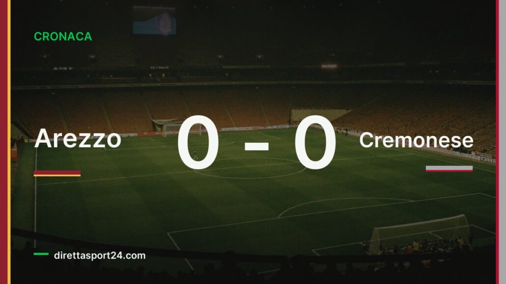 Arezzo-Cremonese 0-0, diciannove tiri non bastano e i grigiorossi prendono un punto creando poco