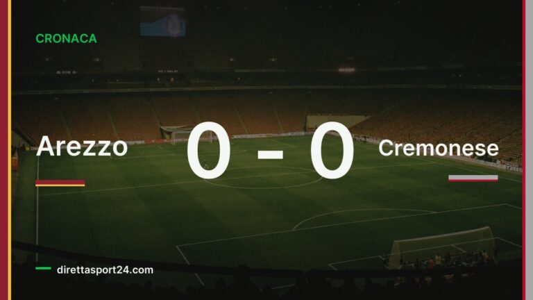 Arezzo-Cremonese 0-0, diciannove tiri non bastano e i grigiorossi prendono un punto creando poco