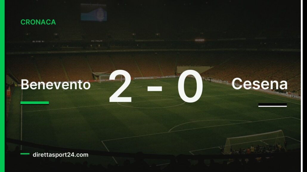 Benevento-Cesena 2-0, Siatounis apre e Cherubini chiude una vittoria meritata